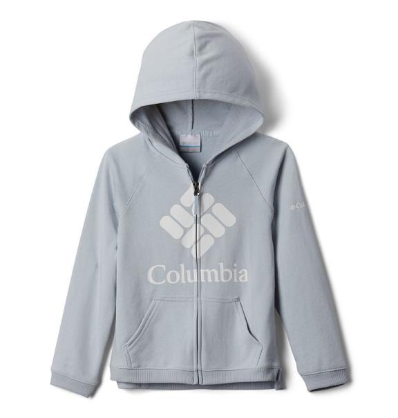 Columbia Logo Hoodies Grey For Girls NZ6279 New Zealand